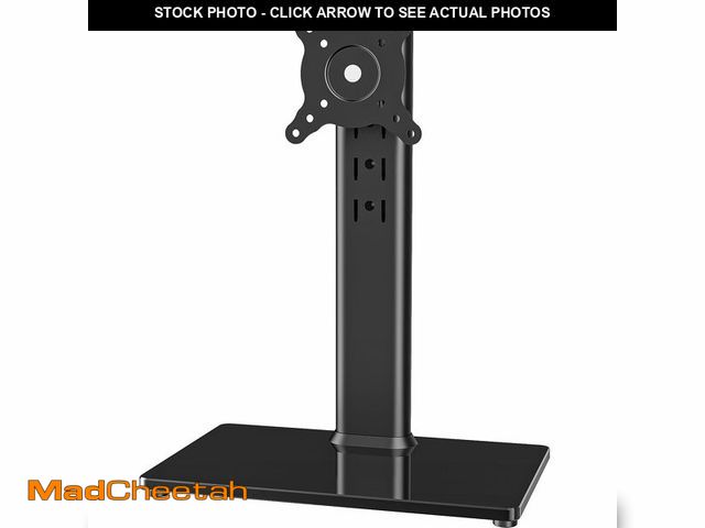 Lot 74-13574546 - Single LCD Computer Monitor Free-Standing Desk Stand Mount Riser for 13 inch to 32 inch screen with ...