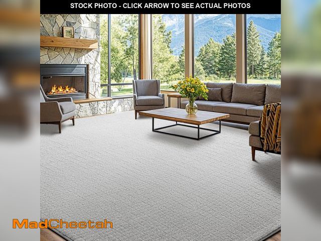 Lot 74-12407289 - Shilucheng Wool Rug 8x10, 80% New Zealand Wool&amp; 20% Cotton Rugs for Living Room, Bedroom, Dinnin...