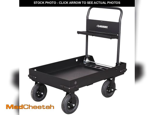 Lot 74-13270235 - Husky 38 in. W All-Terrain Folding Tool Cart - USED
