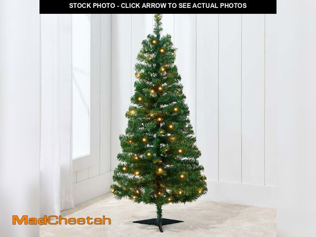 Lot 74-12890533 - Best Choice Products 4ft Prelit Colored Christmas Tree, Artificial Tree Holiday Decor w/ LED Lights ...