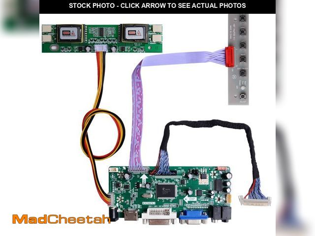 Lot 74-12681593 - GeeekPi NT68676 HDMI+VGA+DVI+Audio Input LCD Controller Driver Board or HSD190MEN4 M170EN06 17" 19" ...