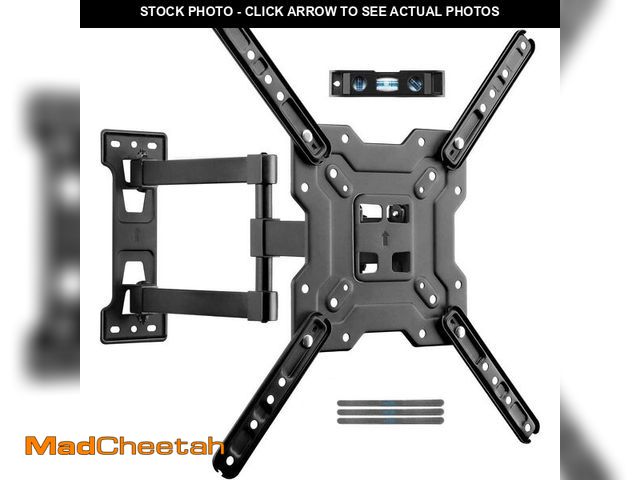 Lot 74-12882173 - Suptek TV Wall Mount Swivel and Tilt Full Motion for Most 23 to 55 inch TV Mount up to 55lbs max VES...