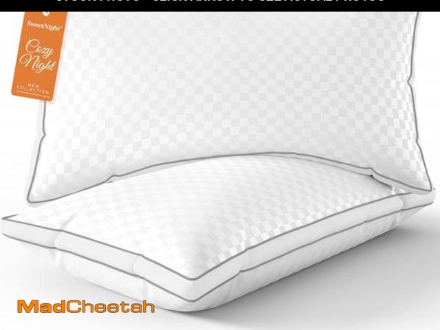 Lot 74-12098547 - Sweetnight Bed Pillows Standard Size Set of 2, Fluffy Luxury Hotel Collection Gusseted Pillows for N...