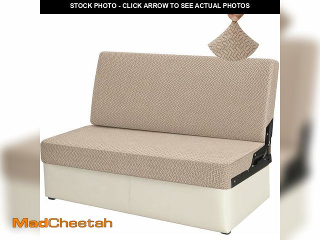 Lot 74-14599036 - Deerdtride RV Couch Covers for Sofa Bed - 2-Piece Stretchable Jackknife Sleeper Sofa Cover, RV Furni...