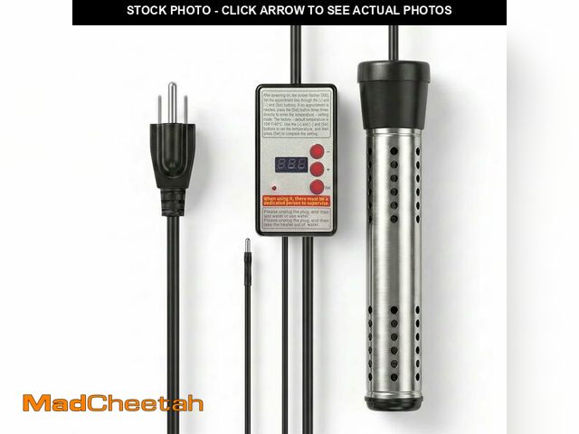 Lot 74-14209836 - Immersion Water Heater-Portable Bucket Heater 1500W-Fast HeatingFeatures Temperature Control, Digita...