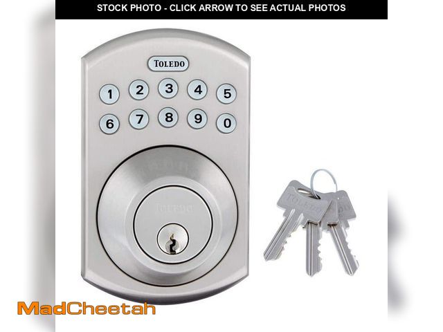 Lot 74-14316991 - TOLEDO Electronic Stainless Steel Deadbolt - UNUSED