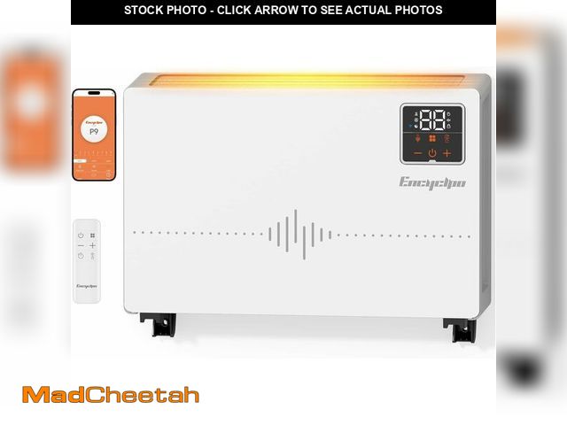 Lot 74-13696519 - Encyclpo Smart Wall Heater with Wireless and Remote Control, 1500W Space Heaters for Indoor Use, Wal...
