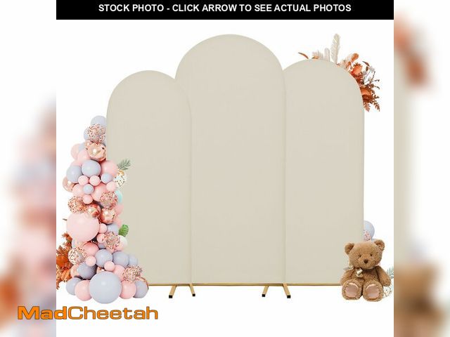 Lot 74-14296347 - DREAHOTEXTIL Arch Covers,Arch Backdrop Stand Fitted Cover for Wedding Birthday Party Ceremony Banque...