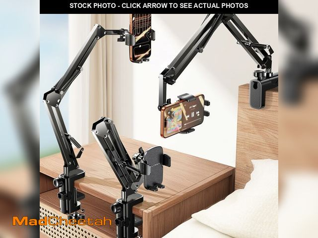 Lot 74-14210857 - LISEN Gooseneck Phone Holder for Bed Desk [3rd Upgrade] Cell Phone Stand for Desk Bed Gaming Accesso...