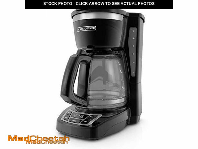 Lot 74-11802286 - BLACK+DECKER 12-Cup Digital Coffee Maker, Programmable, Washable Basket Filter, Sneak-A-Cup, Auto Br...