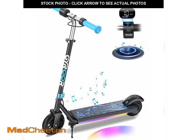 Lot 74-12897994 - Gyroor Electric Scooter for Kids, E-Throttle 150W Motor LED Display, H30Max-Blue - UNUSED