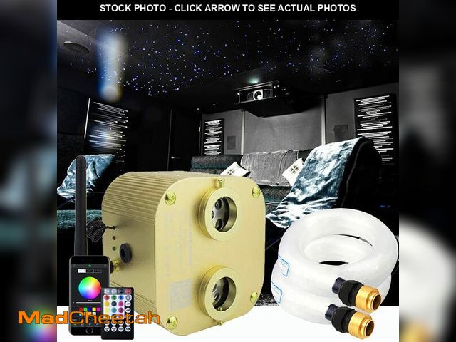 Lot 74-12969579 - AZIMOM Bluetooth 20w Upgraded Fiber Optic Lights Twinkle Star Ceiling Lighting Kits 1100pcs0.03in13....