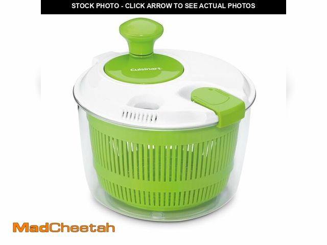 Lot 74-12434809 - Cuisinart Large Spin Stop Salad Spinner- Wash, Spin &amp; Dry Salad Greens, Fruits &amp; Vegetables,...