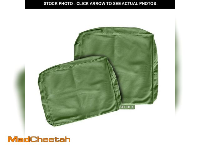 Lot 74-12746443 - BLISSWALK 24 in. x 24 in. 18 In.X 24 in. Outdoor Slipcover Set Seat Back For Deep Seat Lounge Chair ...