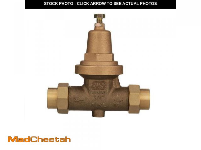 Lot 74-12518098 - Wilkins 3/4 in. 70XL Pressure Reducing Valve with Double Union FNPT Connection - UNUSED