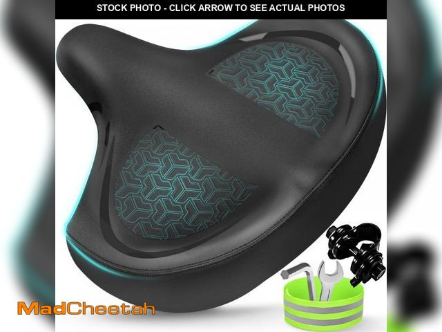 Lot 74-12314431 - Twomaples Bicycle Seat, Bike Seat for Women Men Extra Comfort Wide, Oversized Comfortable Seats Sadd...