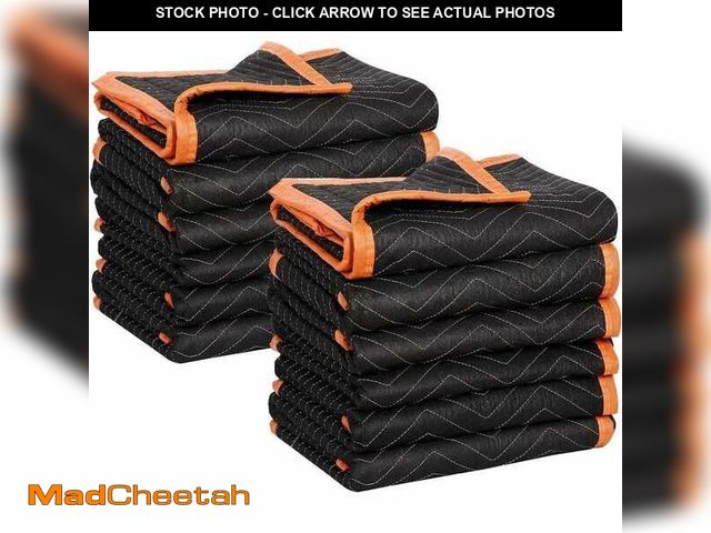 Lot 74-14254338 - 80 in. x 72 in. Moving Blankets (12-Pack) - UNUSED