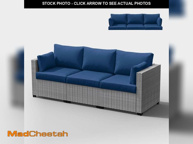 Lot 74-12548137 - Kimunuk 25.6 in. x 23.6 in. x 4 in. (8-Piece) Deep Seating Outdoor Lounge Chair Sofa Cushion with Lu...