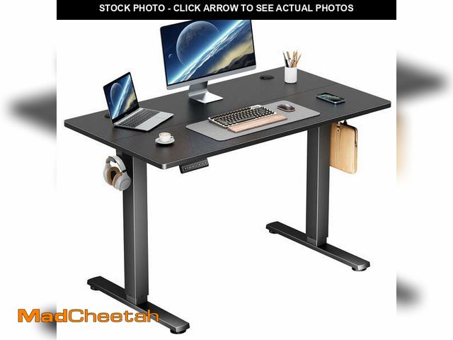 Lot 74-13014944 - edx Electric Standing Desk, Height Adjustable Desk, 40 x 24 Inches Ergonomic Stand up Desk with Memo...