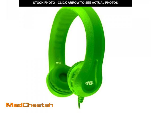 Lot 74-12436867 - Hamilton Buhl Kid's Durable Foam Headphones, Children's Headphones for Classroom, Lime Green (Kids-G...