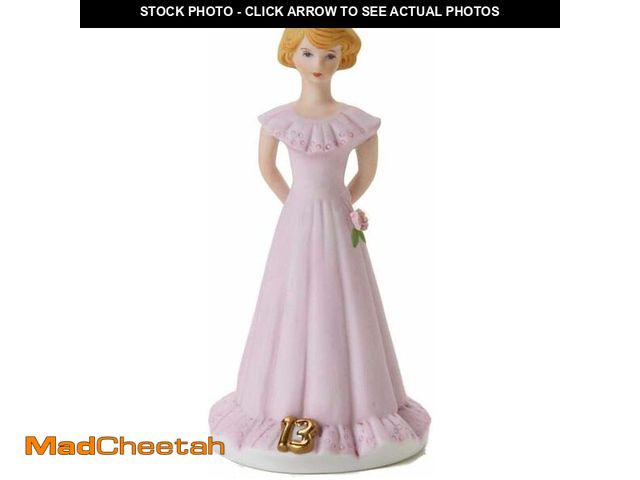 Lot 74-13844510 - Enesco Growing Up Girls ÃÂ¢Ã¢âÂ¬ÃâBrunette Age 13" Porcelain Figurine, 5.5", Golden,pink - UNU...
