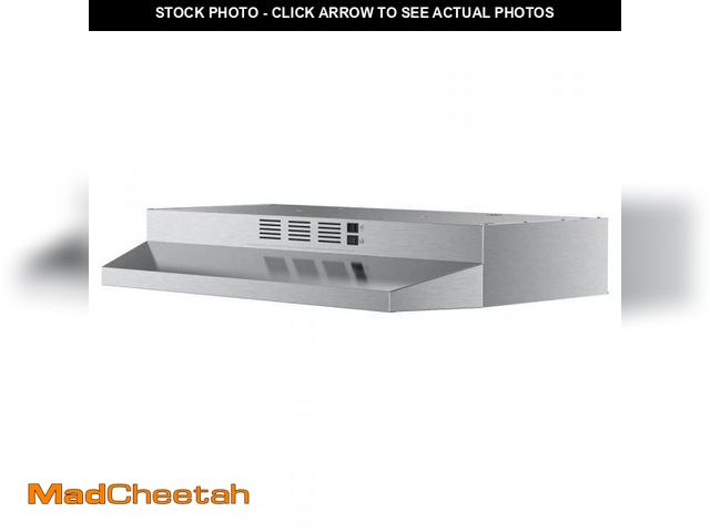 Lot 74-12281190 - VIKIO 30 in. 300 CFM Convertible Under Cabinet Range Hood in Stainless Steel with LED Light, Mesh Fi...