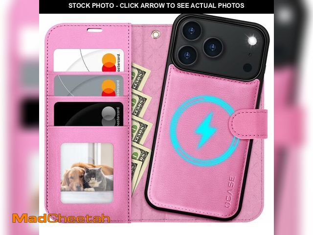 Lot 74-14383533 - OCASE for iPhone 17 Pro Detachable Wallet Case with Card Holder, 2 in 1 PU Leather Flip Folio with R...