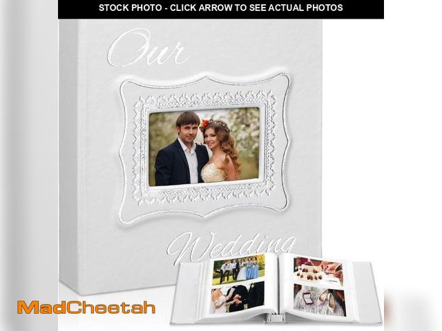 Lot 74-12325678 - Dunzoom Memory Photo Album Holds 200 Pcs 4 x 6 Inch Leather Wedding Anniversary Family Photo Album w...