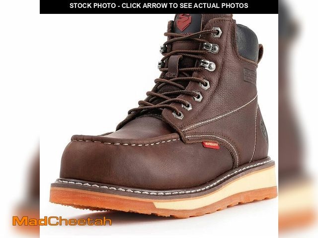 Lot 74-12332221 - SUREWAY Mens Heavy Duty Soft/Composite/Steel Toe Work Boots for Men-Comfortable,GoodyearWelt,Full Gr...