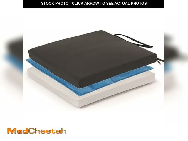 Lot 74-13778234 - Proactive Medical Protekt Bariatric Gel Wheelchair Cushion with Straps - 22" x 18" x 4" - UNUSED