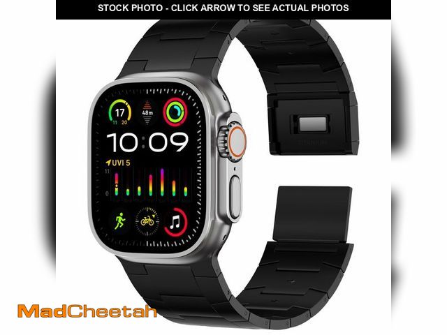 Lot 74-12968943 - ACESTAR Full Titanium Band Compatible with Apple Watch Ultra 3/2/1 49mm/ Series 10 46mm, 26mm Wide A...