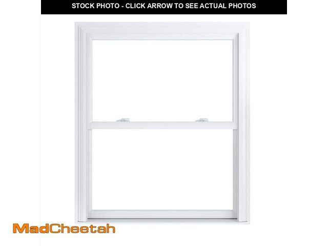 Lot 74-14342683 - American Craftsman 35.75 in. x 41.25 in. 70 Pro Series White Double Hung Low-E Argon Glass Vinyl Rep...