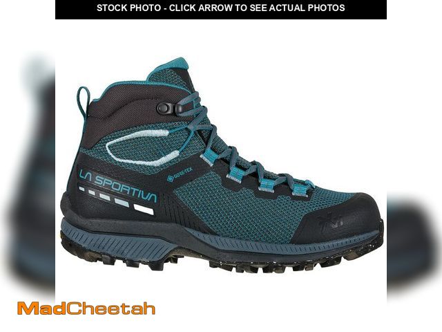 Lot 74-13571215 - La Sportiva Womens TX Hike Mid GTX Waterproof Hiking Boots, Topaz/Carbon, 7.5 US | 39.5 EU - USED