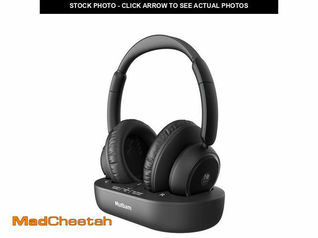Lot 74-14478837 - Mutbam Wireless Headphones for TV, TV Headphones Wireless for Seniors with Charging Dock, Ideal Gift...
