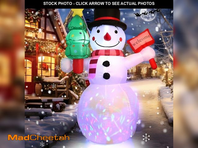 Lot 74-13539602 - 5Ft Christmas Inflatables Outdoor Decorations, Christmas Blow up Snowman with LED Lights, Winter Out...