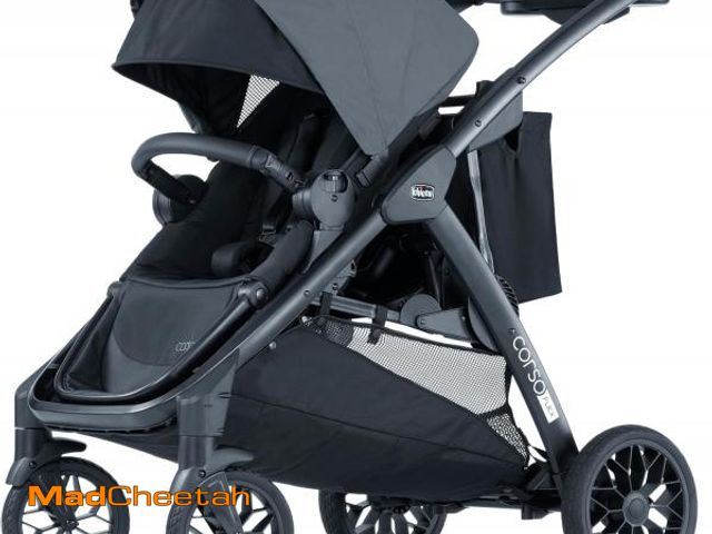 Lot 74-12096012 - Chicco Corso Flex Convertible Stroller - Legend | Black - UNUSED