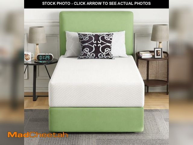 Lot 74-13844522 - FDW | 10 Inch Twin Mattress | Medium Firm | Gel Memory Foam Mattress | White | Bed in a Box, CertiPU...