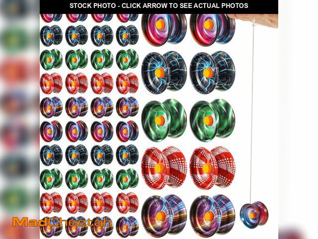 Lot 74-14149707 - Lenwen 30 Pieces Halloween Yoyo Alloy Metal Yo Yo Responsive Colorful Trick Yoyo Responsive Ball for...