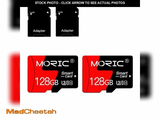 Lot 74-14270260 - MORIC 2 Pack 128GB Micro SD Card with Adapter High Speed Memory Card,C10 A1 Memory TF Card for Camer...