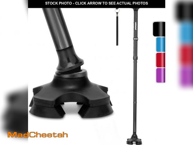 Lot 74-12331064 - REHAND Walking Cane for Men &amp; Women - Foldable, Adjustable, Lightweight, Self Standing Pivot Wal...
