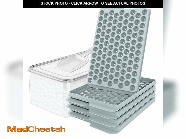 Lot 74-12979726 - WIBIMEN Mini Ice Cube Trays, Small Tiny Round Pebble Crushed Nugget Ice Trays for Freezer with Lid -...