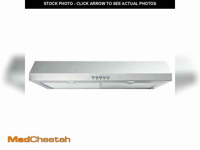 Lot 74-13693537 - Vissani Caprelo 30 in. 320 CFM Convertible Under Cabinet Range Hood in Stainless Steel with LED Ligh...