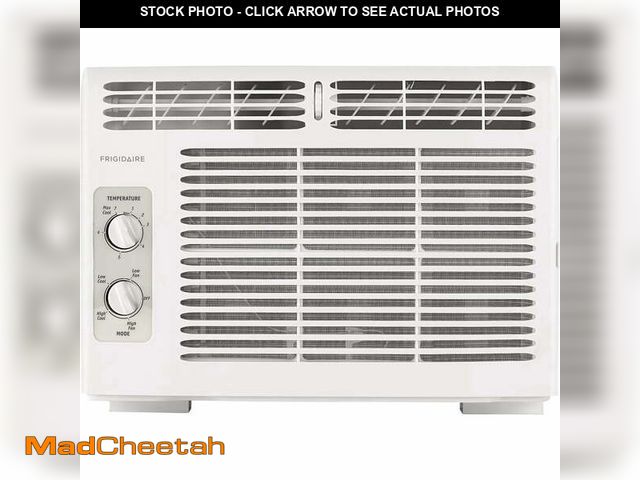 Lot 74-14087521 - Frigidaire 5,000 BTU Window Air Conditioner for Small Rooms, Dial Controls, Quiet Efficient Cooling,...