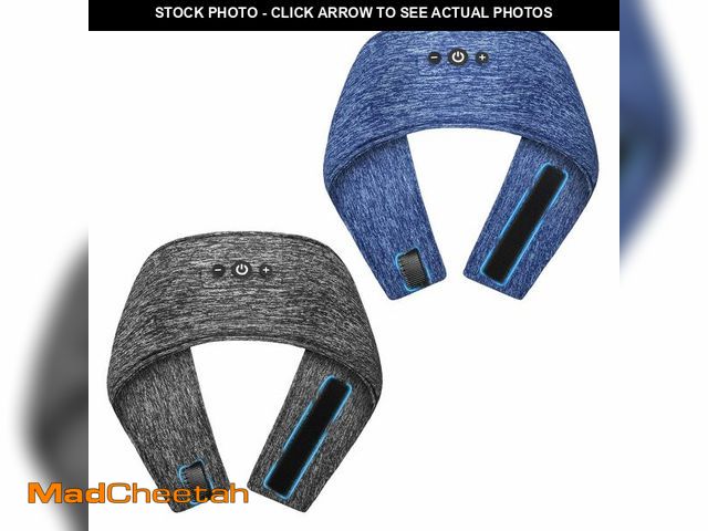 Lot 74-14211388 - Mixiba 2-Pack Adjustable Sleeping Headphones, Hook-and-Loop Headband Headphones for Side Sleepers, W...