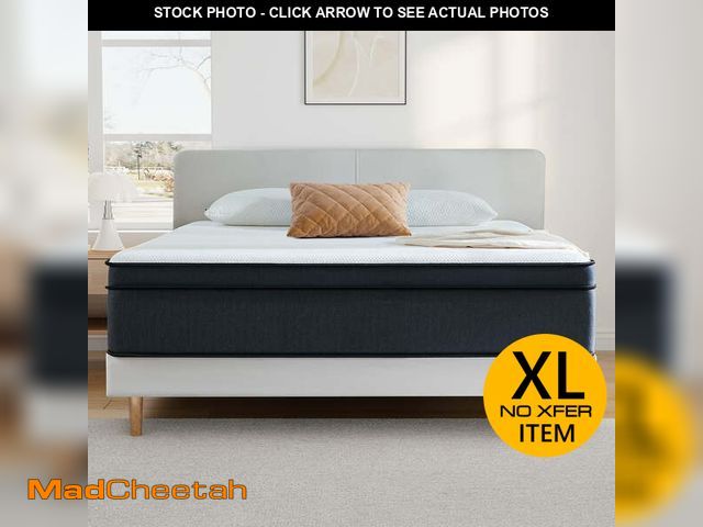 Lot 74-12782844 - Cal King Size Mattress, JIAVA 12 inch Hybrid Mattress Medium Innerspring Mattress in a Box?Cal King ...