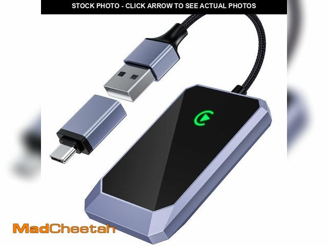 Lot 74-12717762 - TERUNSOUl Wireless CarPlay Adapter for Apple iPhone, Convert Wired CarPlay to Wireless, Plug-and-Pla...