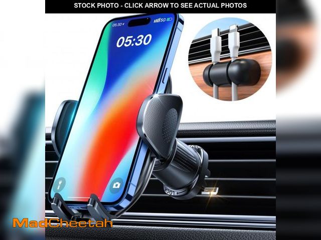 Lot 74-12315636 - YRU Car Phone Holder [2025 Upgraded Metal Hook Clip], Phone Holders for Your Car [No Fear of Bumps] ...