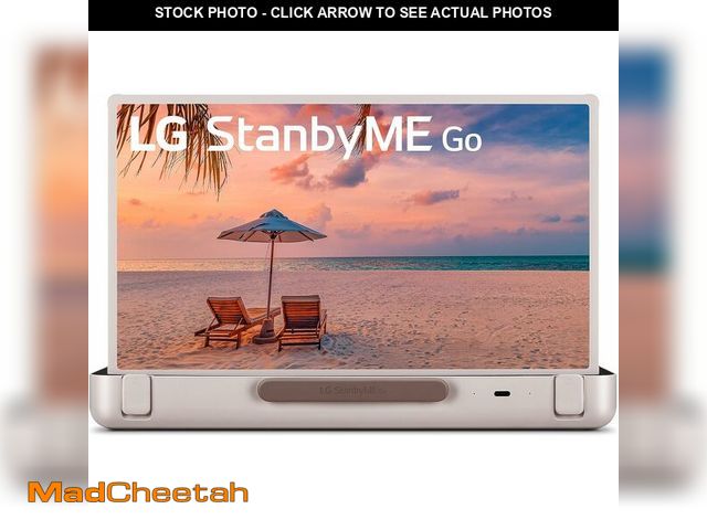 Lot 74-12760278 - LG 27-Inch StanbyME Go Portable Smart 1080P Touch Screen (27LX5QKNA, 2023 Model), Calming Beige - UN...