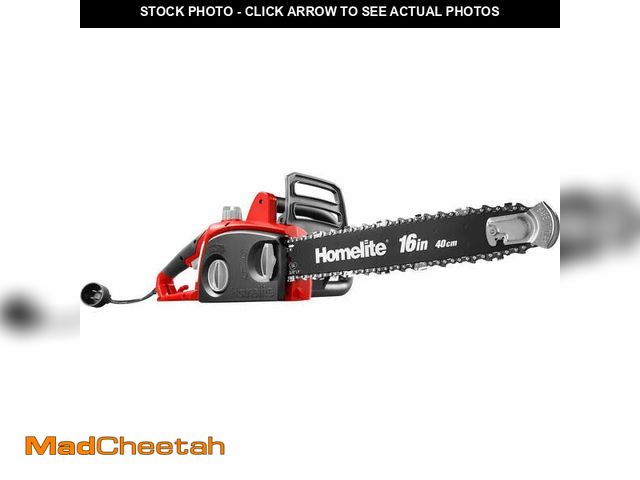 Lot 74-12793324 - Homelite 16 In. 12 Amp Electric Chainsaw - UT43122B - USED