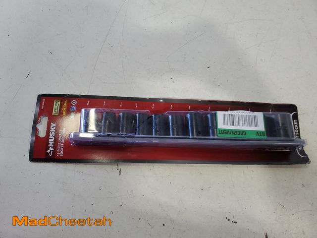 Lot 74-12402453 - Husky 1/2 in. Drive Standard Metric 6-Point Impact Socket Set (11-Piece) H2DIMSM11PC - UNUSED